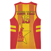 Custom Zimbabwe Cricket Basketball Jersey Go Champions - Wonder Print Shop