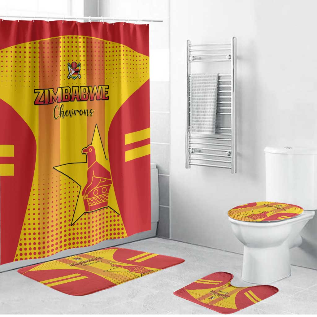 Zimbabwe Cricket Bathroom Set Go Champions - Wonder Print Shop