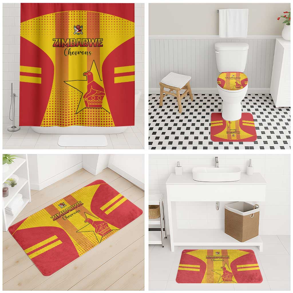Zimbabwe Cricket Bathroom Set Go Champions - Wonder Print Shop