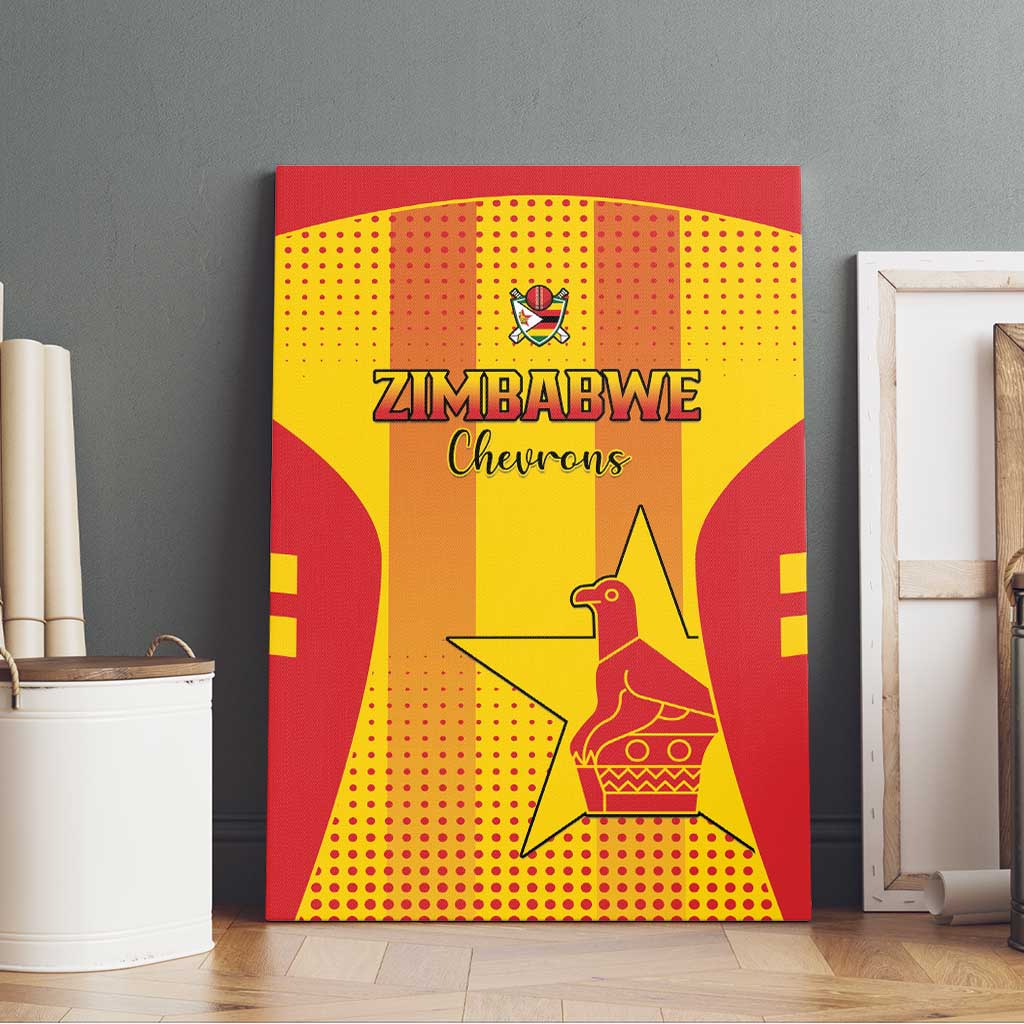 Zimbabwe Cricket Canvas Wall Art Go Champions LT15
