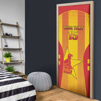 Custom Zimbabwe Cricket Door Cover Go Champions - Wonder Print Shop