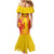 Custom Zimbabwe Cricket Family Matching Mermaid Dress and Hawaiian Shirt Go Champions - Wonder Print Shop