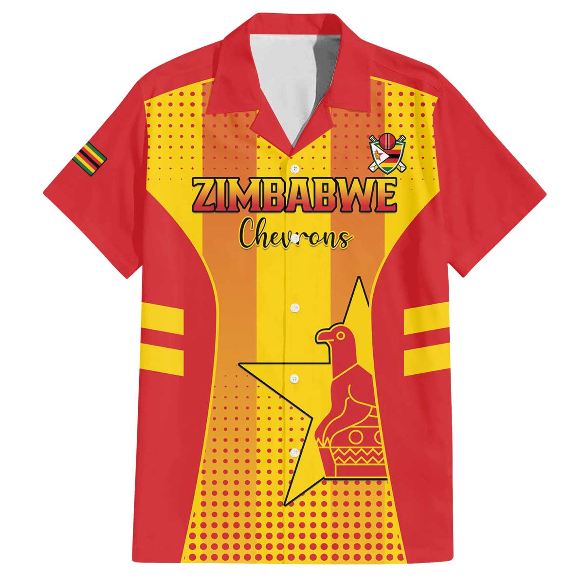 Custom Zimbabwe Cricket Family Matching Off The Shoulder Long Sleeve Dress and Hawaiian Shirt Go Champions - Wonder Print Shop