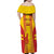 Custom Zimbabwe Cricket Family Matching Off Shoulder Maxi Dress and Hawaiian Shirt Go Champions - Wonder Print Shop