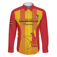 Custom Zimbabwe Cricket Family Matching Off Shoulder Short Dress and Hawaiian Shirt Go Champions - Wonder Print Shop