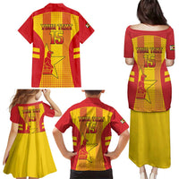 Custom Zimbabwe Cricket Family Matching Puletasi and Hawaiian Shirt Go Champions - Wonder Print Shop