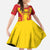 Custom Zimbabwe Cricket Family Matching Short Sleeve Bodycon Dress and Hawaiian Shirt Go Champions - Wonder Print Shop