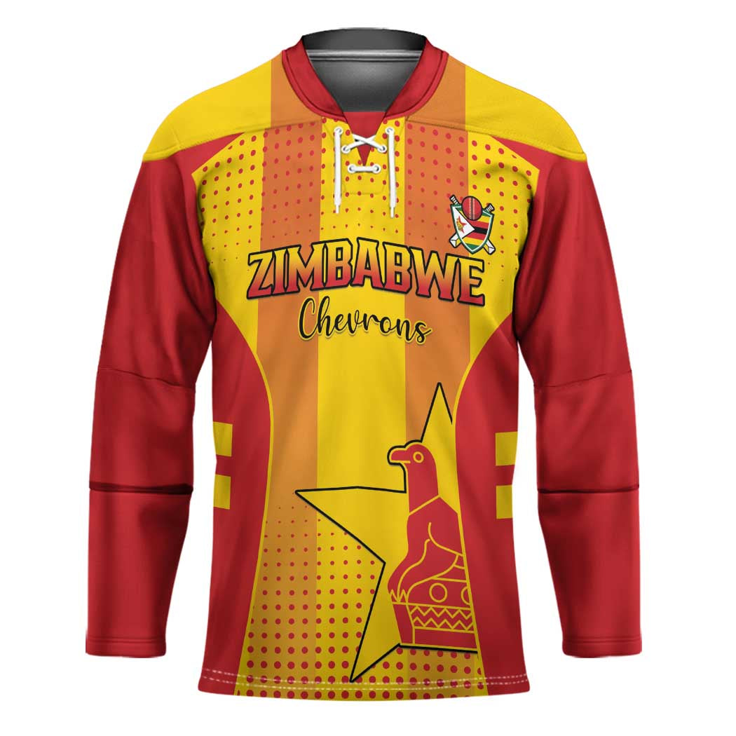 Custom Zimbabwe Cricket Hockey Jersey Go Champions - Wonder Print Shop