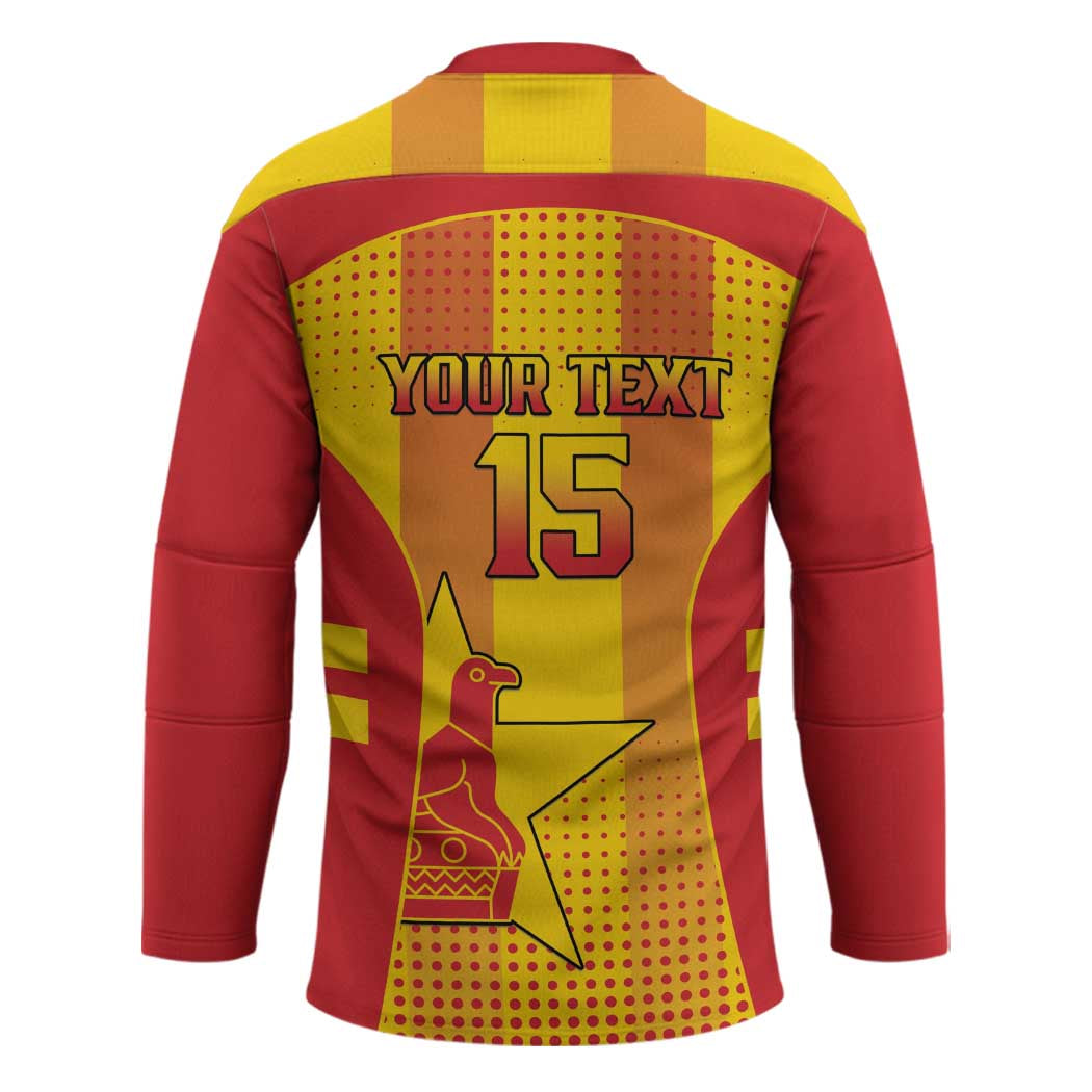 Custom Zimbabwe Cricket Hockey Jersey Go Champions - Wonder Print Shop