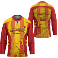 Custom Zimbabwe Cricket Hockey Jersey Go Champions - Wonder Print Shop
