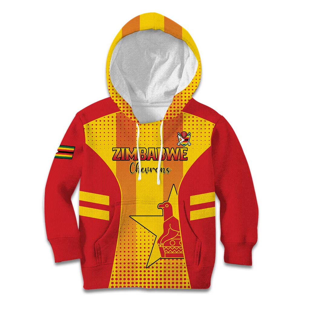 Custom Zimbabwe Cricket Kid Hoodie Go Champions - Wonder Print Shop