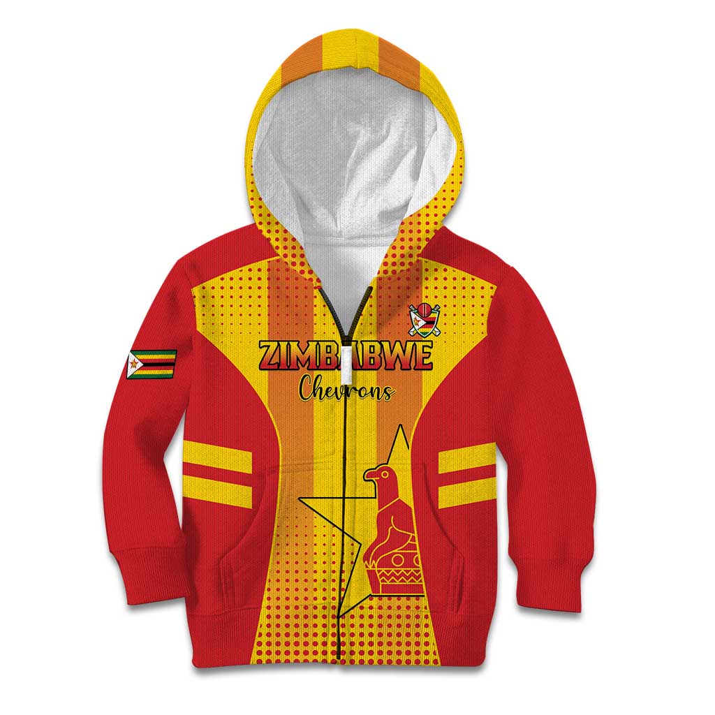 Custom Zimbabwe Cricket Kid Hoodie Go Champions - Wonder Print Shop