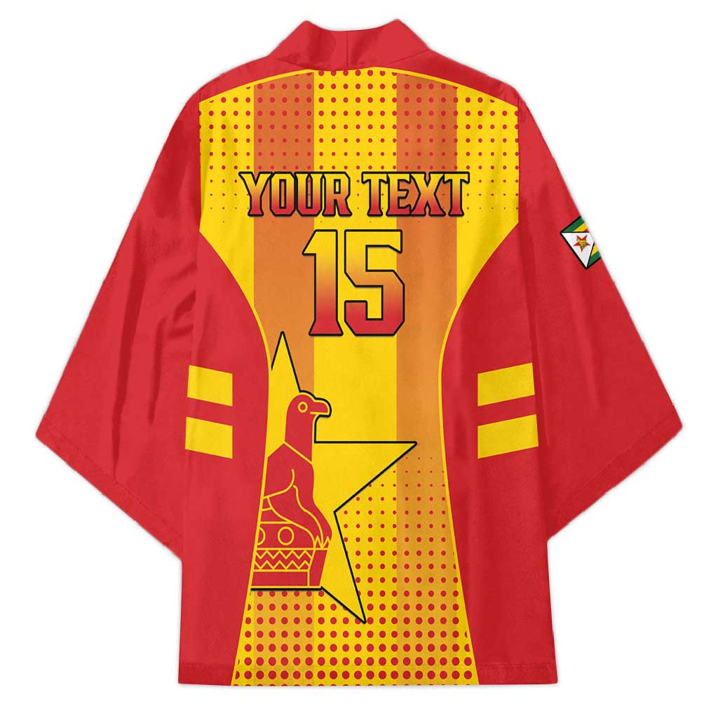 Custom Zimbabwe Cricket Kimono Go Champions - Wonder Print Shop