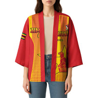 Custom Zimbabwe Cricket Kimono Go Champions - Wonder Print Shop