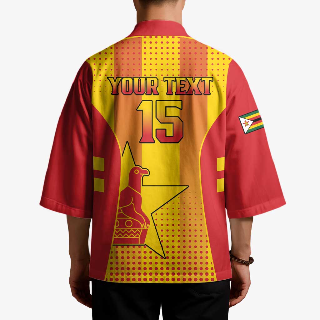 Custom Zimbabwe Cricket Kimono Go Champions - Wonder Print Shop
