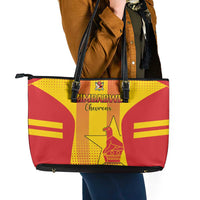 Zimbabwe Cricket Leather Tote Bag Go Champions LT15