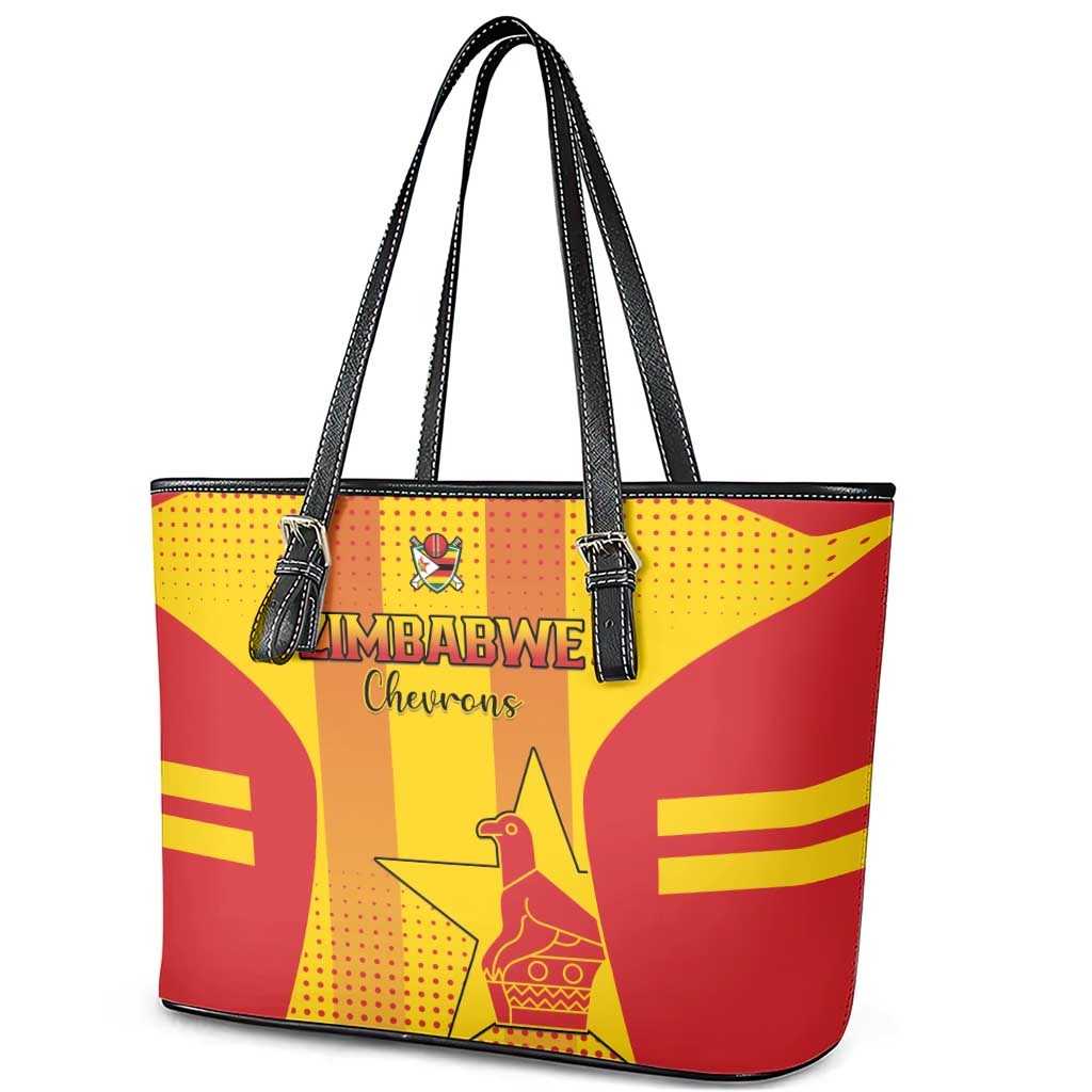 Zimbabwe Cricket Leather Tote Bag Go Champions LT15