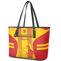 Zimbabwe Cricket Leather Tote Bag Go Champions LT15