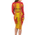 Custom Zimbabwe Cricket Long Sleeve Bodycon Dress Go Champions - Wonder Print Shop