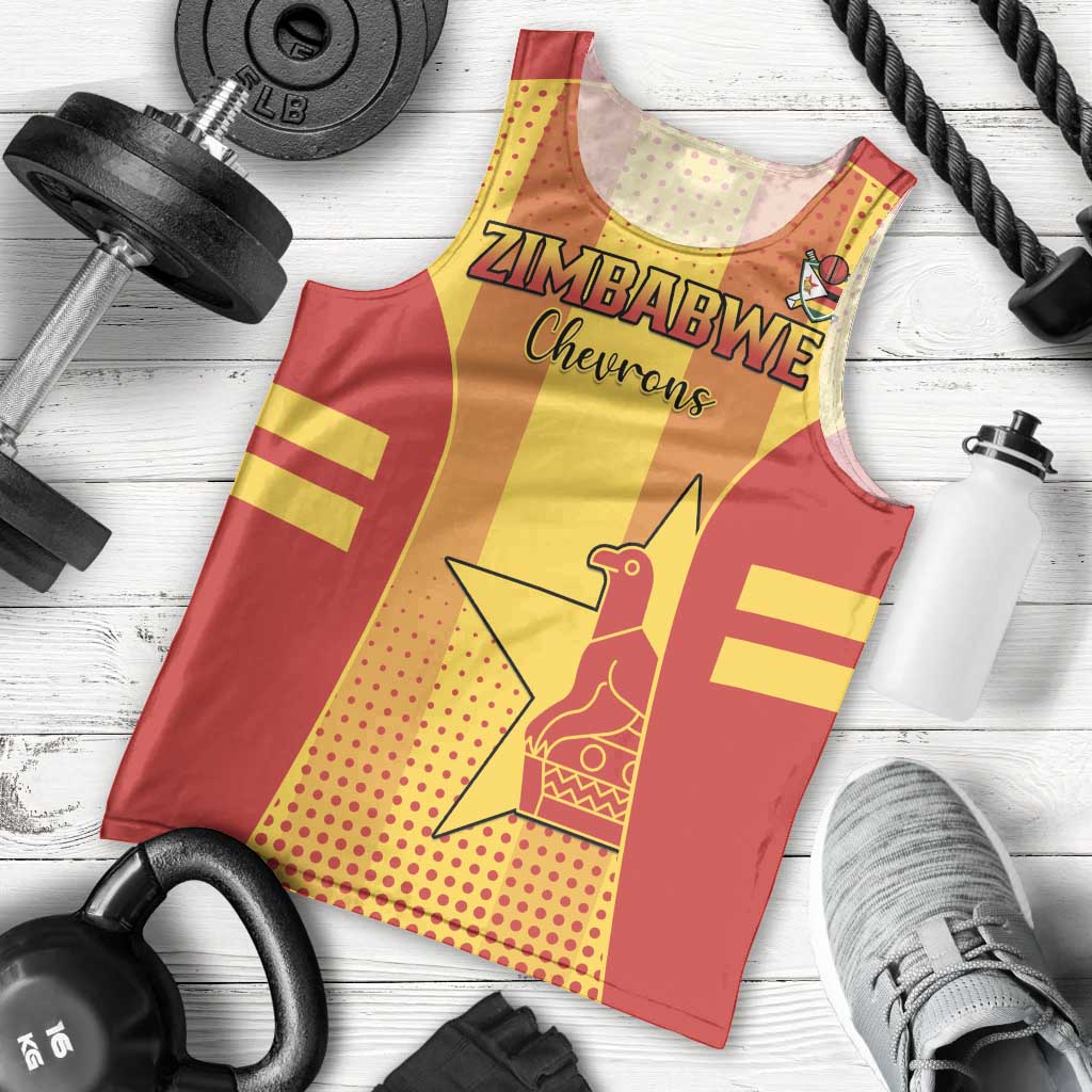 Custom Zimbabwe Cricket Men Tank Top Go Champions - Wonder Print Shop