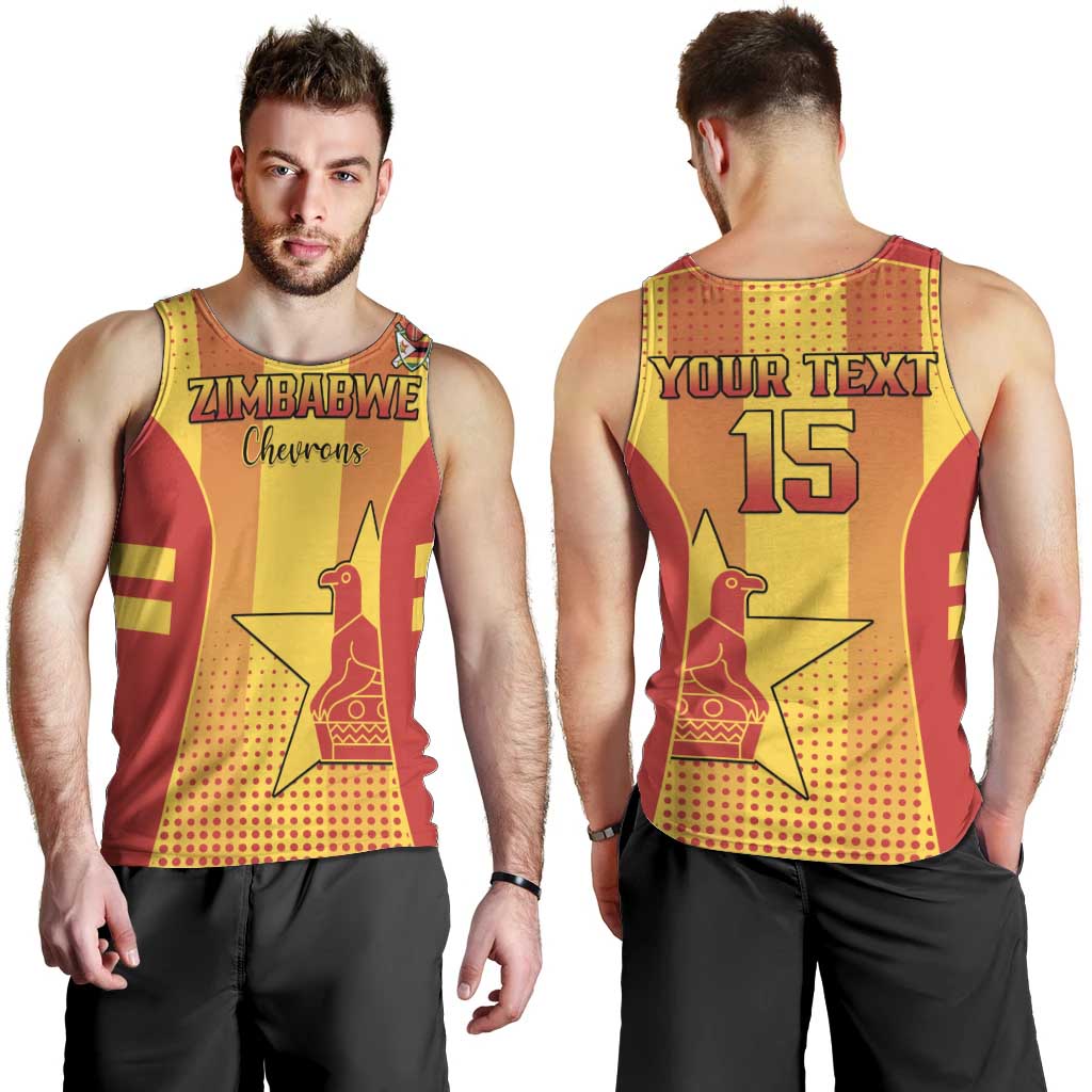Custom Zimbabwe Cricket Men Tank Top Go Champions - Wonder Print Shop