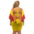 Custom Zimbabwe Cricket Off Shoulder Short Dress Go Champions - Wonder Print Shop