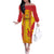 Custom Zimbabwe Cricket Off The Shoulder Long Sleeve Dress Go Champions - Wonder Print Shop