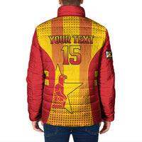 Custom Zimbabwe Cricket Padded Jacket Go Champions - Wonder Print Shop