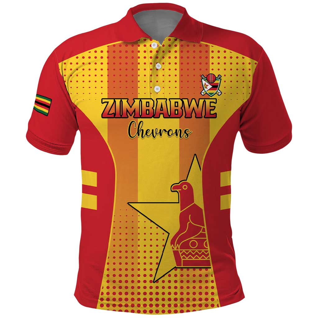 Custom Zimbabwe Cricket Polo Shirt Go Champions - Wonder Print Shop
