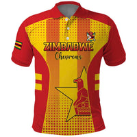 Custom Zimbabwe Cricket Polo Shirt Go Champions - Wonder Print Shop
