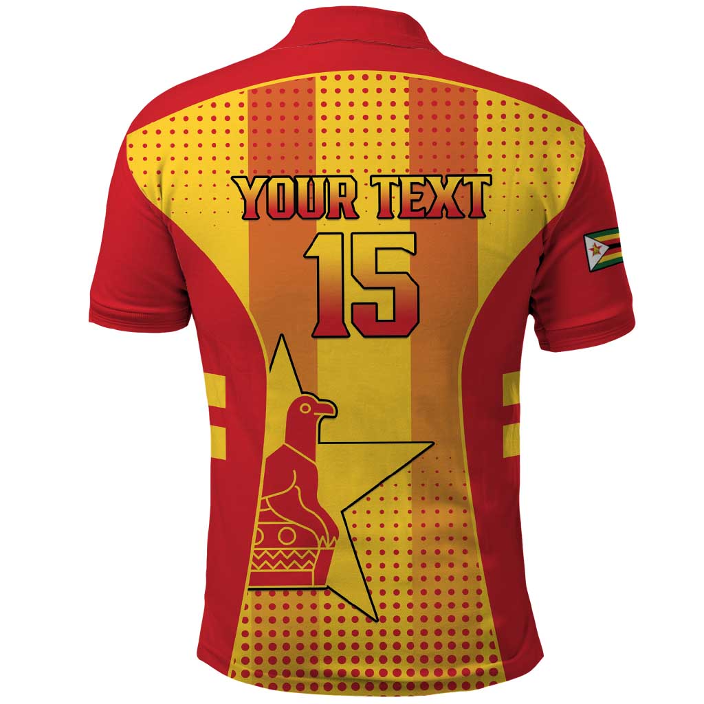 Custom Zimbabwe Cricket Polo Shirt Go Champions - Wonder Print Shop