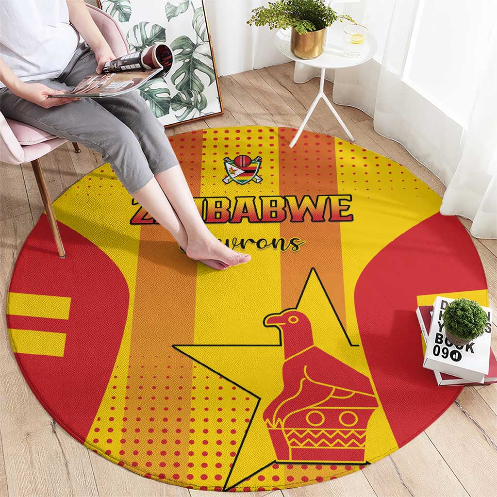 Zimbabwe Cricket Round Carpet Go Champions LT15
