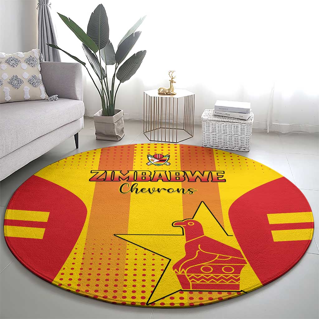 Zimbabwe Cricket Round Carpet Go Champions LT15