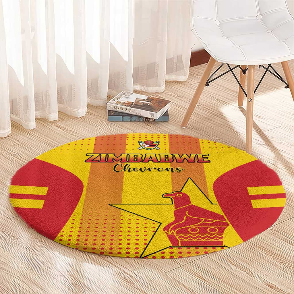 Zimbabwe Cricket Round Carpet Go Champions LT15