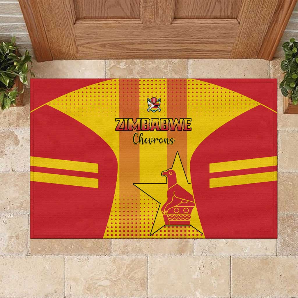 Zimbabwe Cricket Rubber Doormat Go Champions LT15