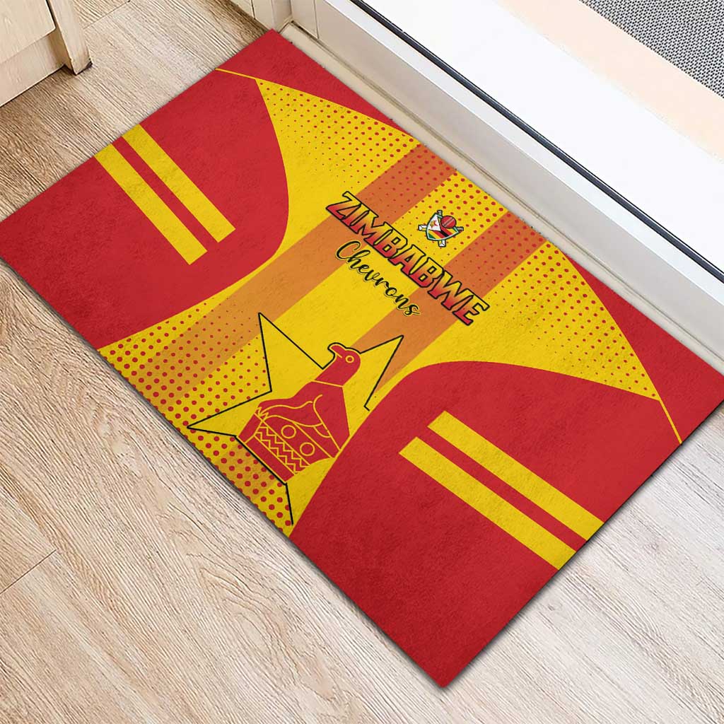 Zimbabwe Cricket Rubber Doormat Go Champions LT15