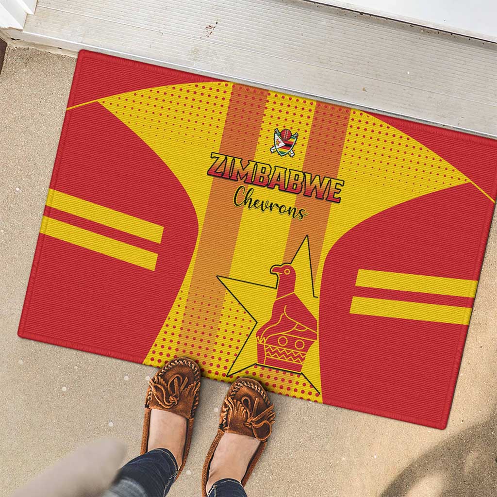 Zimbabwe Cricket Rubber Doormat Go Champions LT15