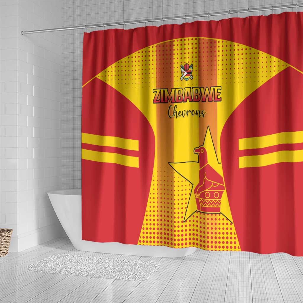 Zimbabwe Cricket Shower Curtain Go Champions LT15
