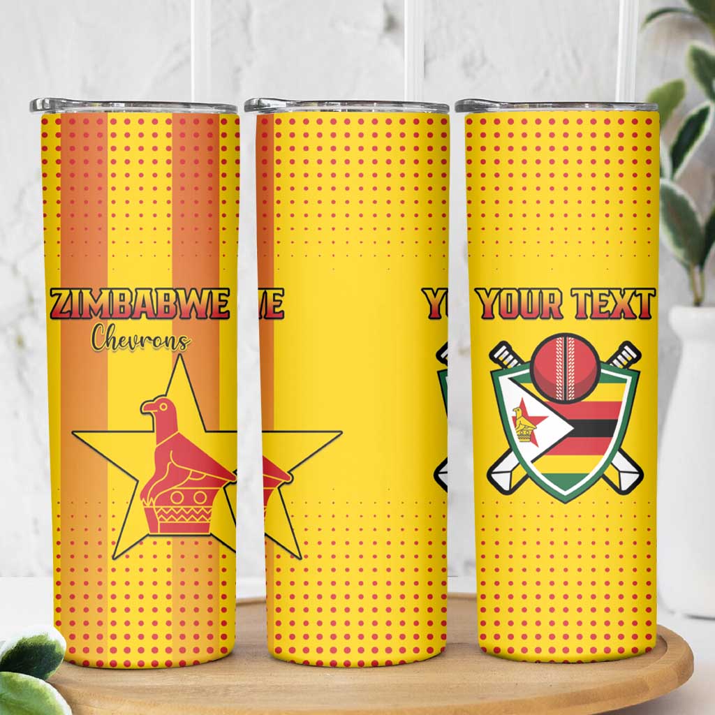 Custom Zimbabwe Cricket Skinny Tumbler Go Champions - Wonder Print Shop