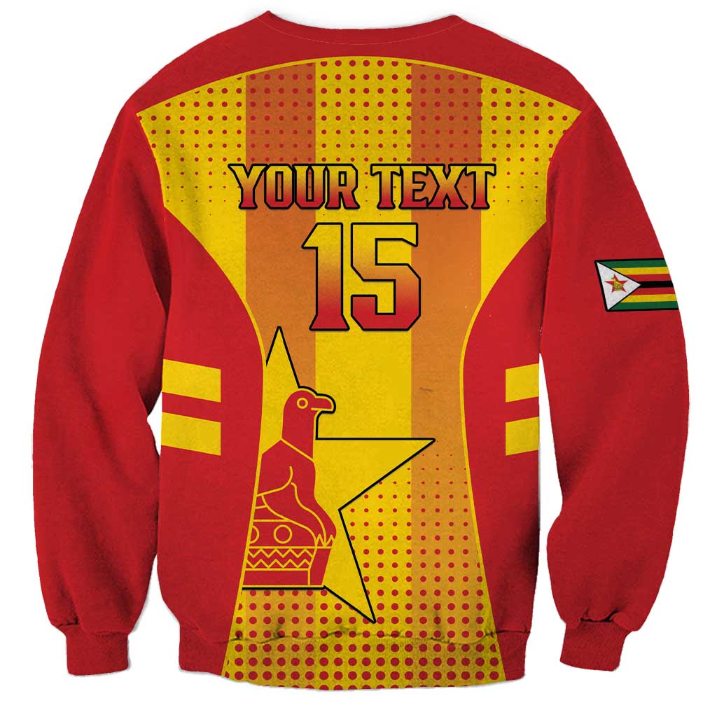 Custom Zimbabwe Cricket Sweatshirt Go Champions - Wonder Print Shop