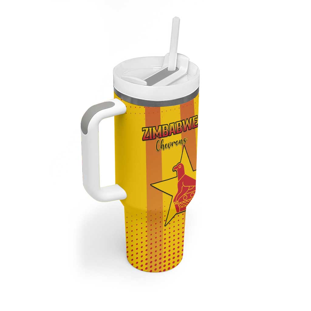 Custom Zimbabwe Cricket Tumbler With Handle Go Champions - Wonder Print Shop