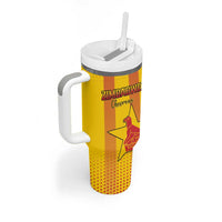 Custom Zimbabwe Cricket Tumbler With Handle Go Champions - Wonder Print Shop