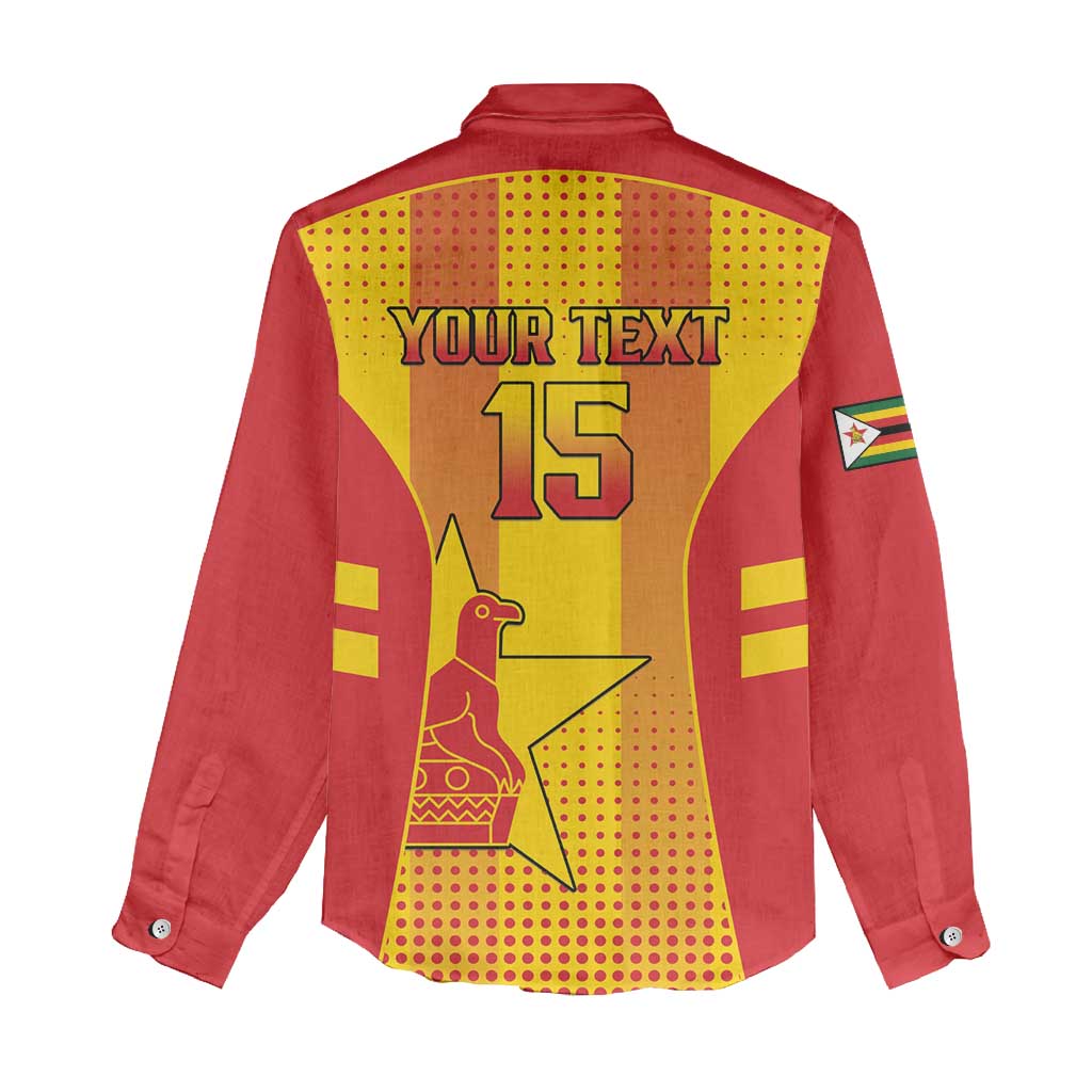 Custom Zimbabwe Cricket Women Casual Shirt Go Champions - Wonder Print Shop