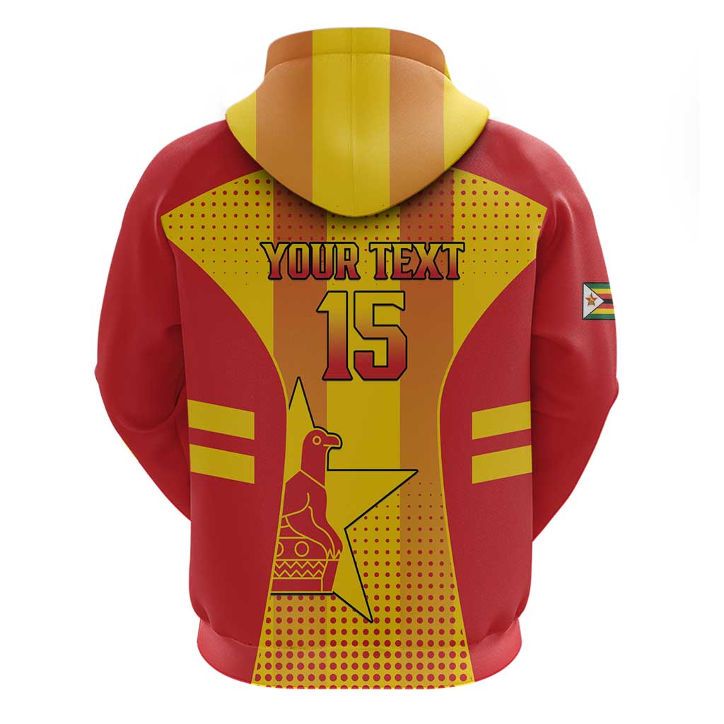 Custom Zimbabwe Cricket Zip Hoodie Go Champions - Wonder Print Shop
