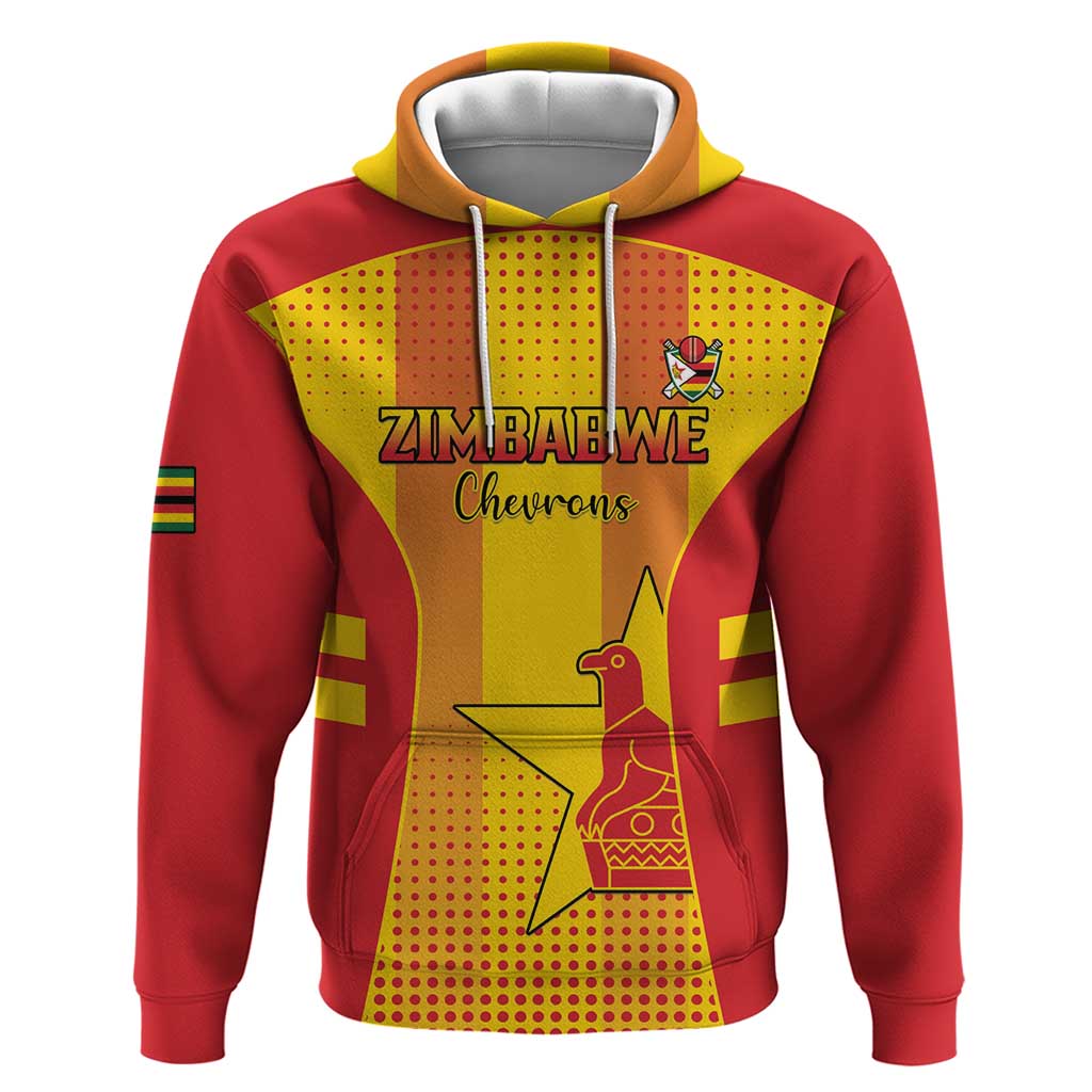 Custom Zimbabwe Cricket Zip Hoodie Go Champions - Wonder Print Shop