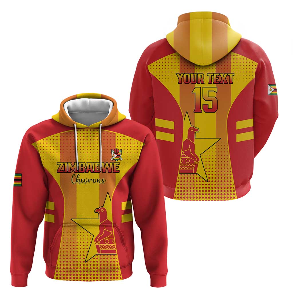 Custom Zimbabwe Cricket Zip Hoodie Go Champions - Wonder Print Shop