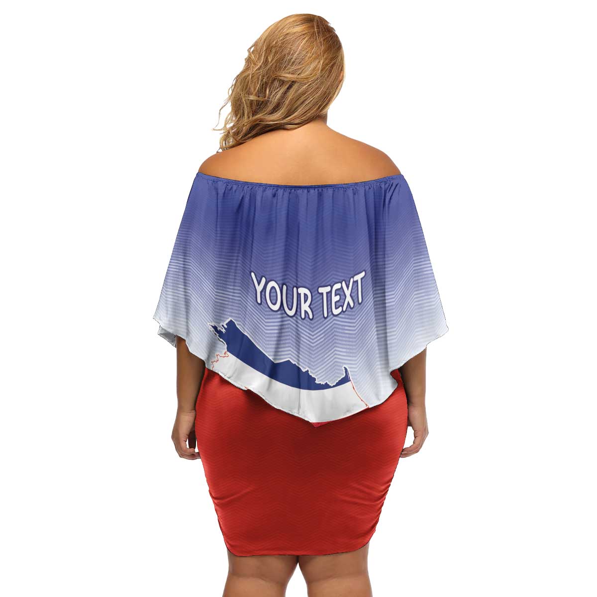 Personalized Costa Rica Independence Day Family Matching Off Shoulder Short Dress and Hawaiian Shirt Coat Of Arms With Purple Guaria Morada Orchid - Wonder Print Shop