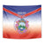 Personalized Costa Rica Independence Day Tapestry Coat Of Arms With Purple Guaria Morada Orchid - Wonder Print Shop