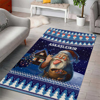 Iceland Christmas Askasleikir Area Rug The Yule Lads Bowl Licker - Wonder Print Shop
