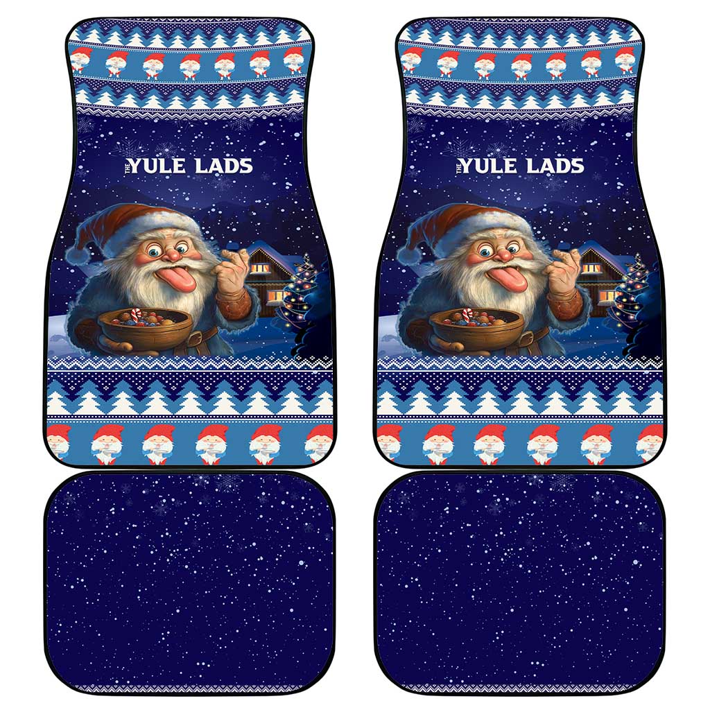 Iceland Christmas Askasleikir Car Mats The Yule Lads Bowl Licker - Wonder Print Shop